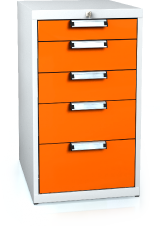 Universal cabinet for workbenches 840 x 480 x 600 - 5x drawer